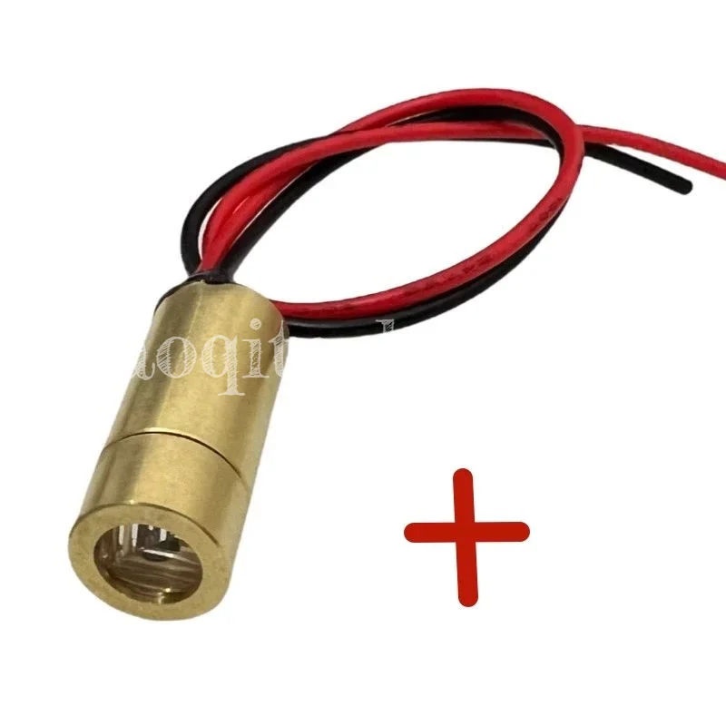 5pcs  9mm red light Industrial grade laser module 650nm 5mW semiconductor laser module 3v 5v 5MW dot shaped, cross shaped