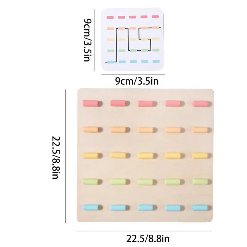 Cor correspondente laço brinquedo de madeira cor aprendizagem amarrando jogo de quebra-cabeça educacional habilidades motoras finas laço brinquedos aprendizagem