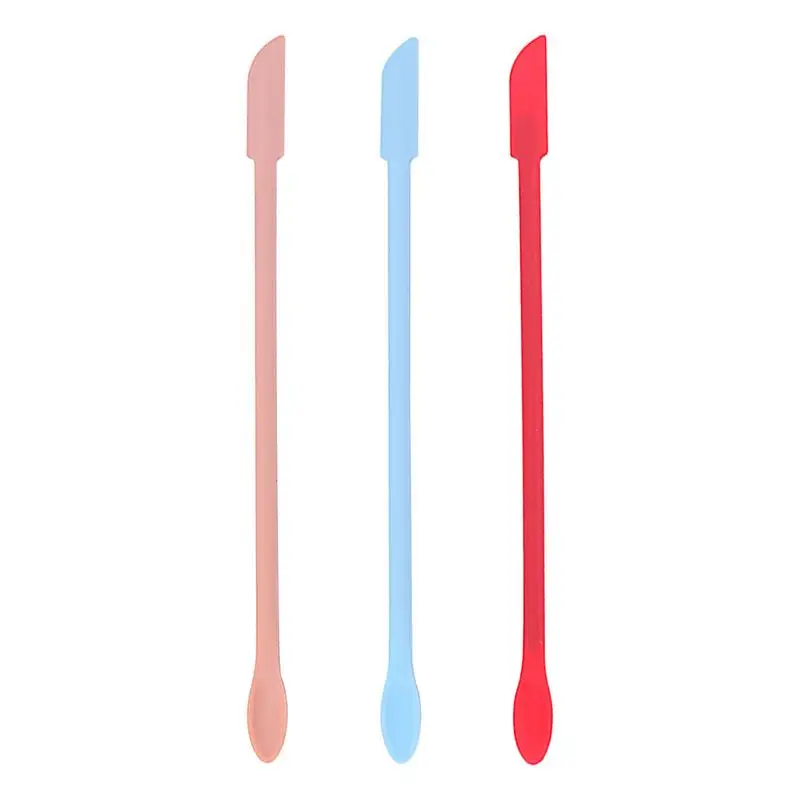 

Double Headed Scraper Silicone Makeup Spatula Creative Mini Silicone Small Tip Spatula Cosmetics Bottle Jar Mini Dig Scraper