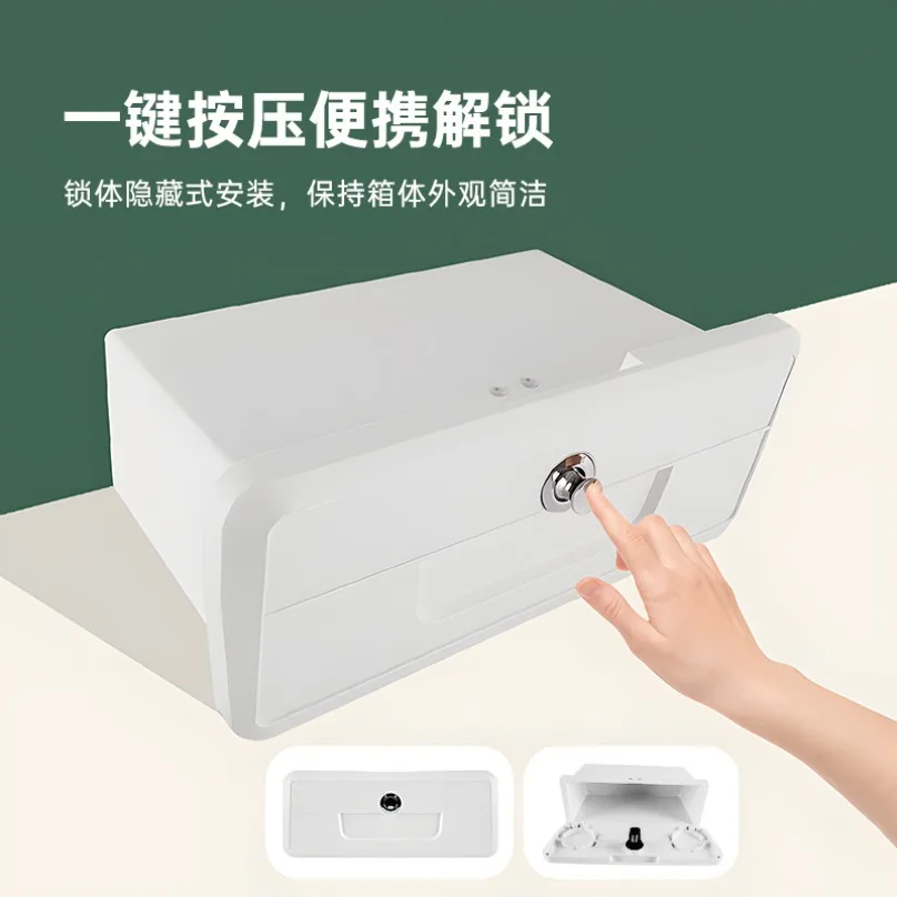 Lockable Marine Deck Storage Box, Recessed Cabin Storage Compartment for Yacht Fishing Boat, ABS Lock‑in Deck Organizer Case