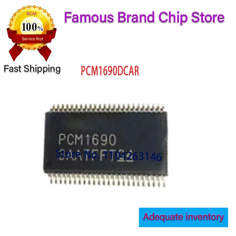 PCM1690DCAR PCM1690 TSSOP-48  IC chips in stock 1~5pcs/lot