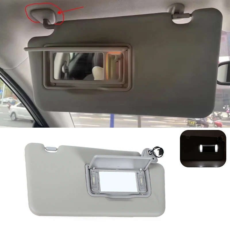 For Renault Koleos 2008-2016 Front Sunvisor Wth Makeup Mirror With Light Car Accessories 96401JY65A 964005494R