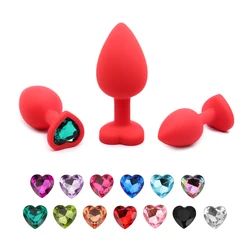 Silicone Anal Butt Plug Sex Toys for Woman Jewel Heart Tapon Ana Buttplug Sports Annal Extreme Deep Man Female Gay Tooys Shop 18