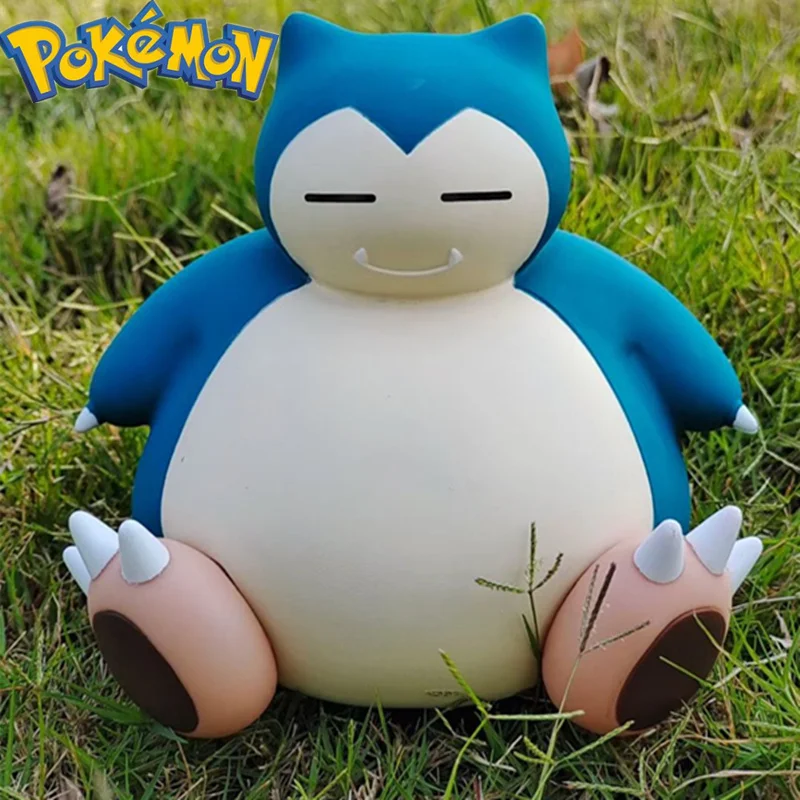 Pokemon Anime Figures Money Box Snorlax  Piggy Bank Toys Pokect Monster Kawaii Saving Potcoin Collection Model Kids Xmas Gift