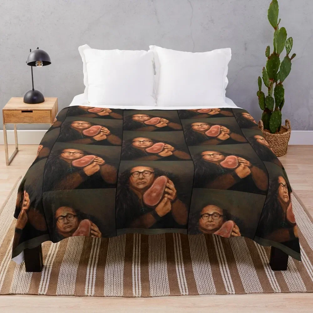 Danny Devito and his Beloved Ham Throw Blanket Polar Stuffeds anime heavy to sleep Blankets