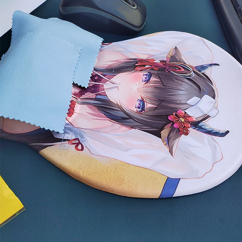 أنيمي مثير فتاة عارية 3D كبير الثدي الألعاب لوحة الماوس ، الدوري من الأساطير ، ممر الآزور ، جين ، كاشينو ، HMS ، سيريوس ، حصيرة راحة المعصم الصدر #2