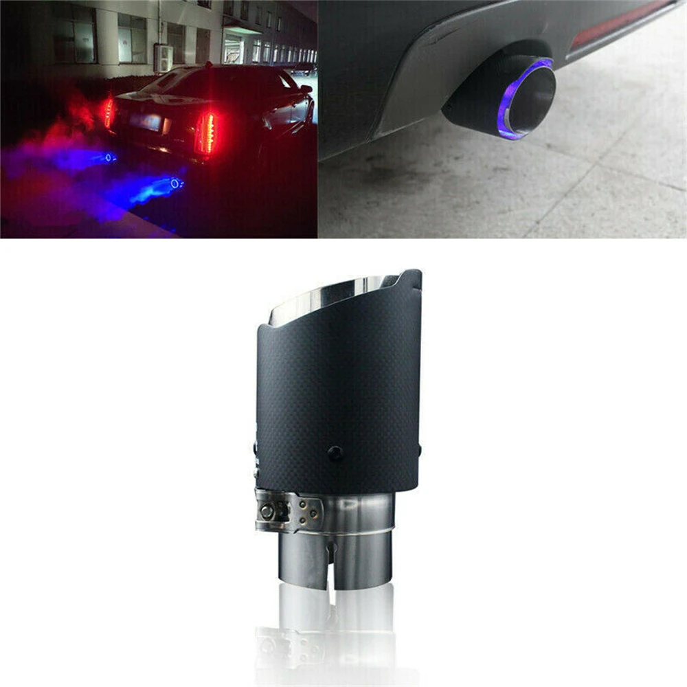 Led Exhaust Systems Pipe Escape With Light Exhuast Systems Auto Car Exhaust Backlight  Accessories 63-65mm Pipe Nozzle Luminous