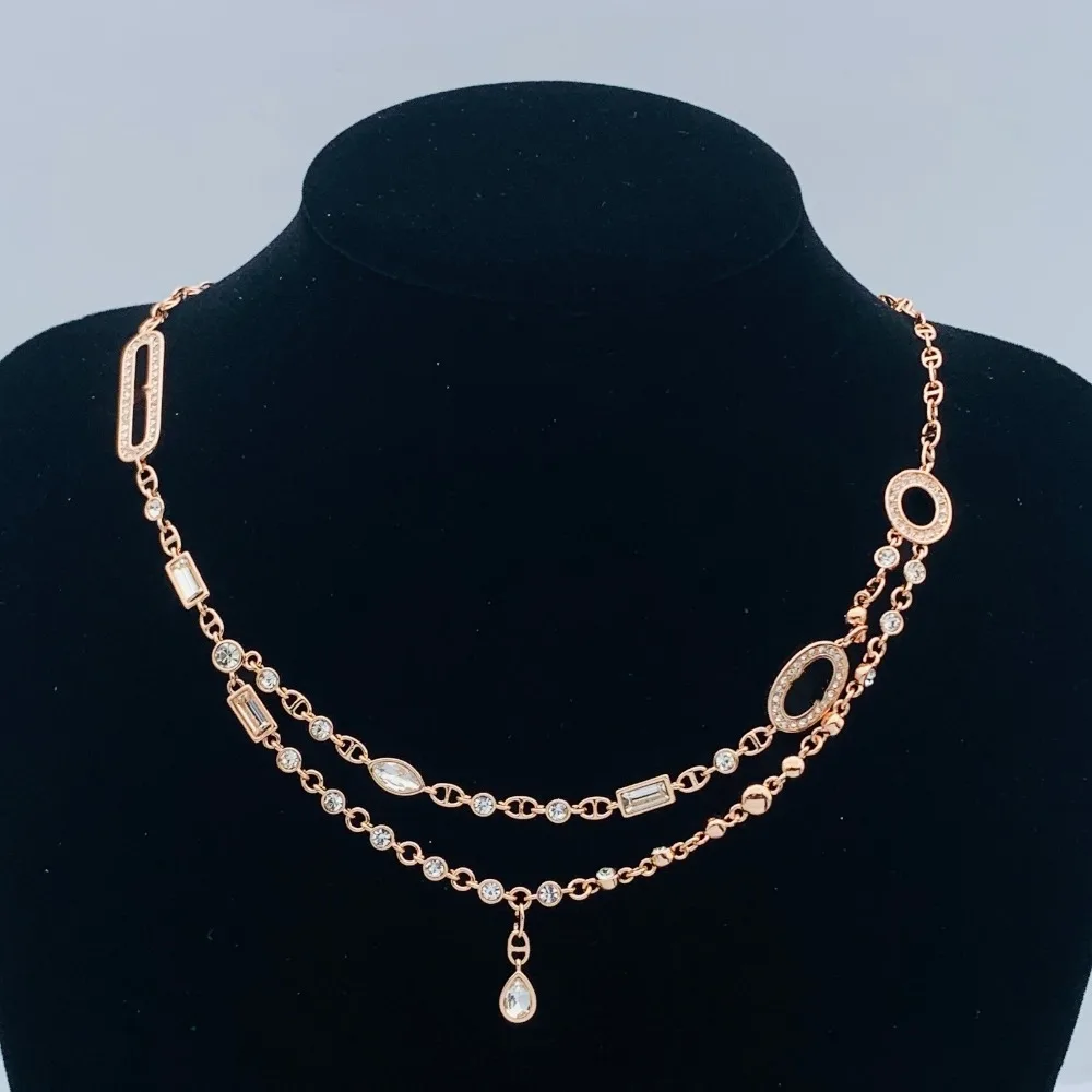 

Новинка 2025 года, элегантное изысканное ожерелье, превосходное ремесло, сочетание с большой текстурой, благородные женские украшения премиум-класса