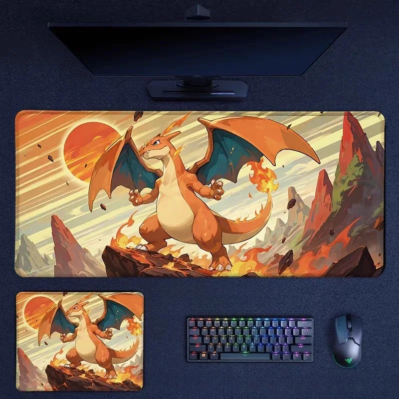 Cartoon Animation Game Special Animation Keyboard Office Desktop Keyboard Pad Table Mat HD Pokémon Oversized  Mouse Pad