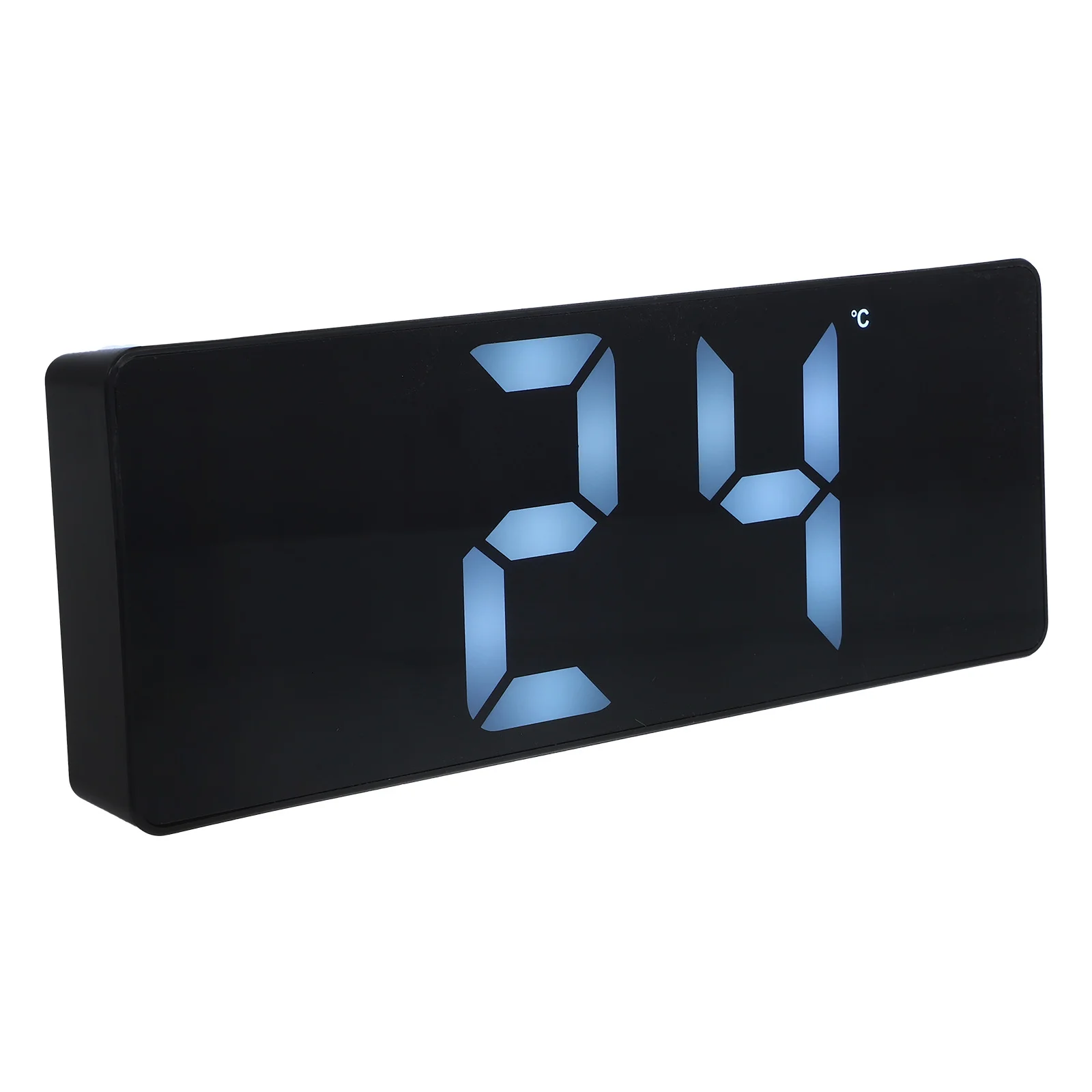

Led Digital Alarm Clock Large Display Bright Screen For Bedroom Office Desk Travel Portable Compact Small Clock