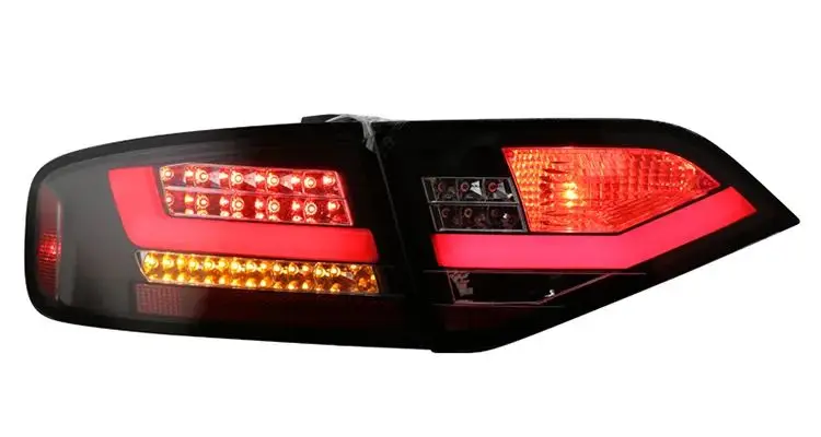Atualizar para conjunto completo de luz traseira led fumado/vermelho para audi a4l 2009-2012 lâmpada de sinal de volta original versão led