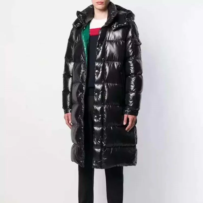 

Winter men grow Down Jackets Detachable hood 90% white goose down+10% feathers warm Men in winter coat Including NFC