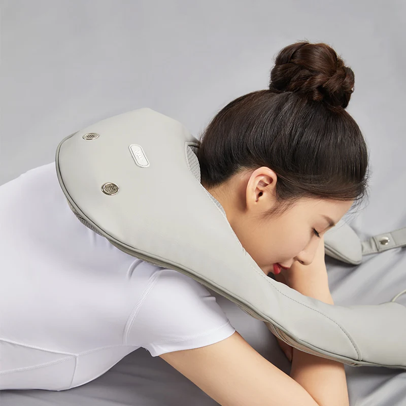 Xiaomi-chal de masaje multifuncional para el hogar, instrumento de masaje de vértebra Cervical y hombros, compresión caliente