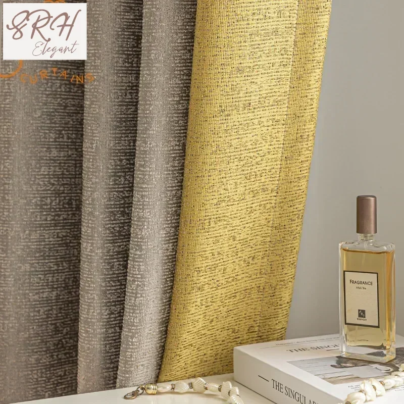 

New Jacquard Double Sided High Precision Curtains For Living Room French Window Customized Finished Balcony Window