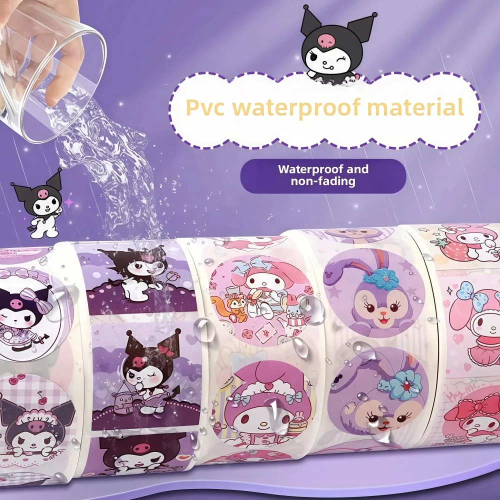 Sanrio Hello Kitty Kuromi My Melody Leuke Cartoon Stickers voor kinderen Kinderdagboek Bonus Cadeau Sluiting Dagboek Boekje Cadeau Beste
