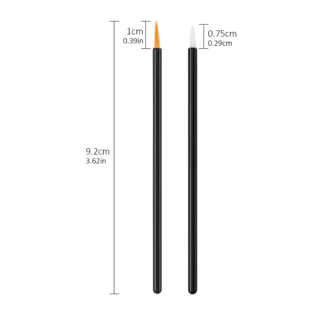 100/200pcs Disposable Nail Art Brushes Eyeliner Makeup Tools Manicure Painting Pen Brush Set for Professional & Home Use