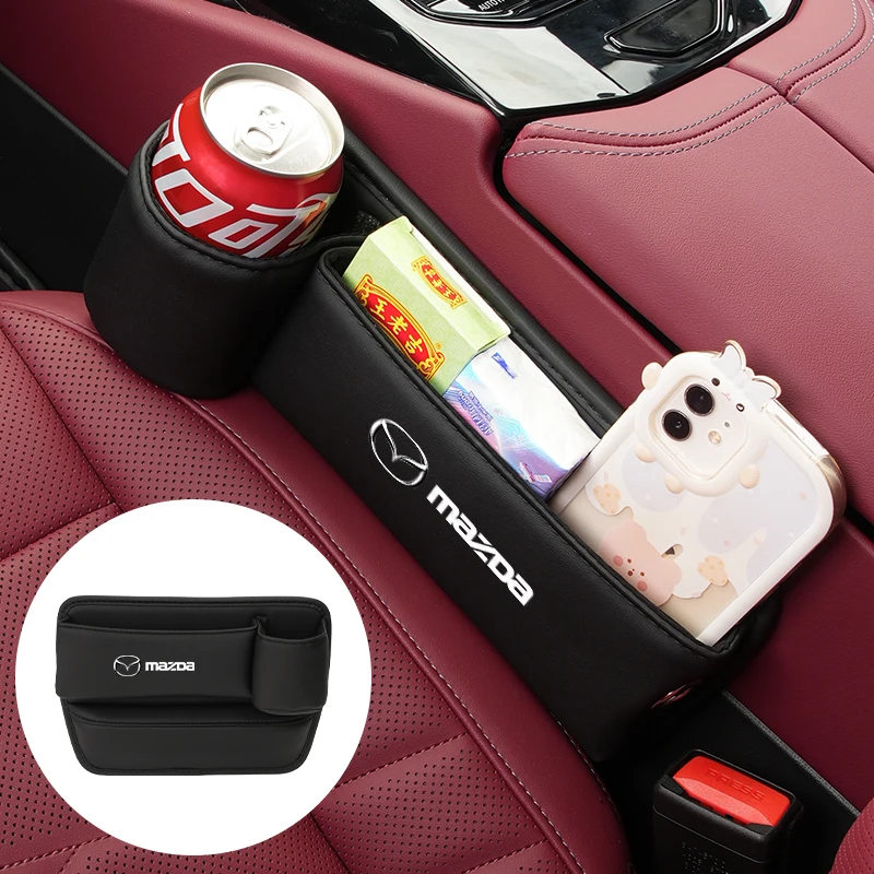 Car Seat Gap Storage Box Centre Console Organizer Accessories For Mazda 6 3 5 2 CX5 CX7 323 Demio Axela  Atenza CX9 MX3 MX5 RX8