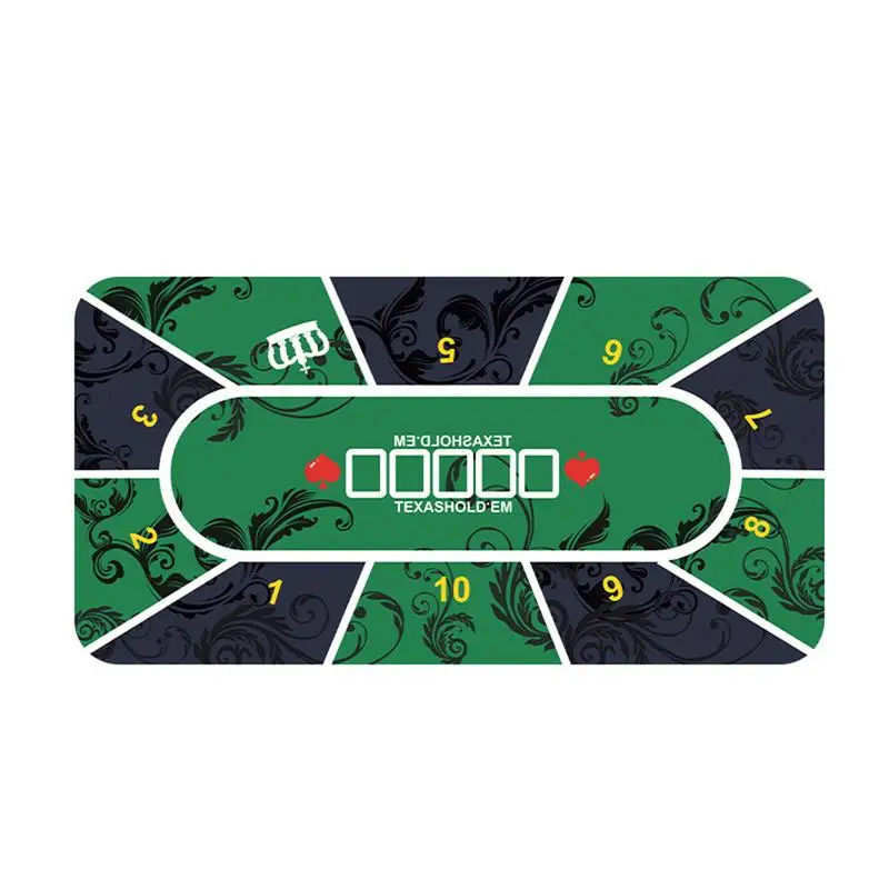 60x120cm tappetino da Poker professionale Texas Holdem Pokers tovaglia portatile in gomma impermeabile Poker Table Cover tappetino da gioco da tavolo