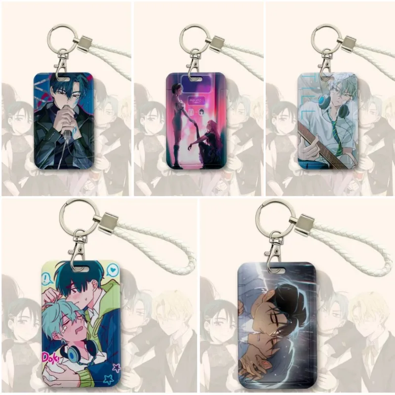 Korea TV Alien Stage Cartoon Mizi Sua Ivan Till Portable  Card Credit Badge Holder Wallet Keychain Bus Cards Cover Birthday Gift