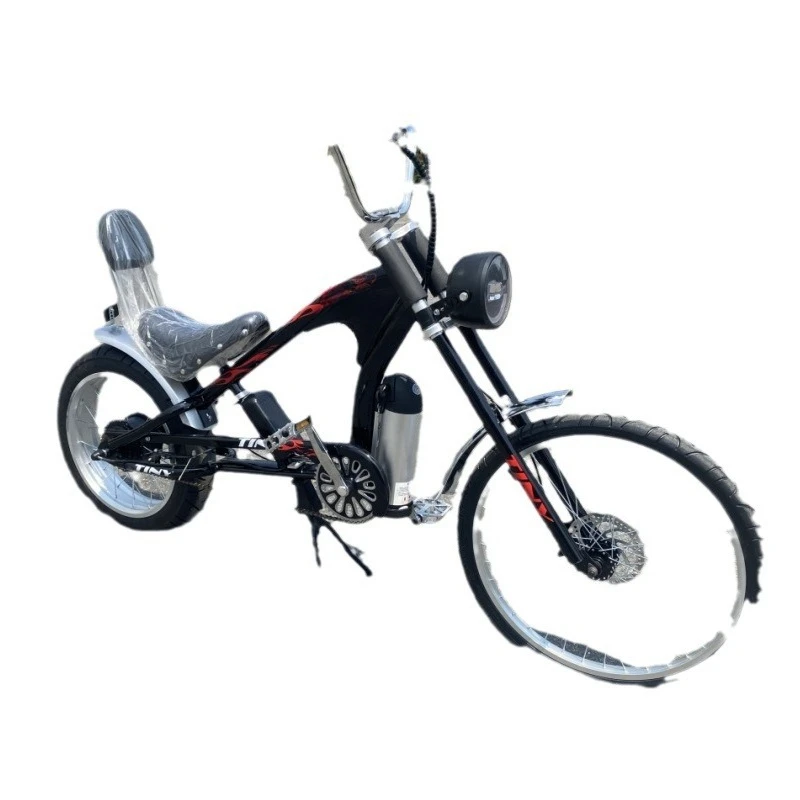 High carbon steel leisure and comfortable wagon, lithium battery brushless motor to assist bicycle
