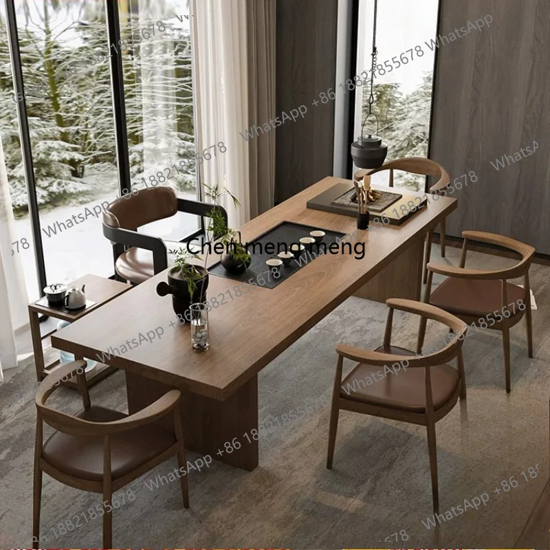 Design Set Dining Table Luxury Decorations Modern Solid Wood Walnut Dining Table Restaurant Nordic Essttisch Furniture For Home