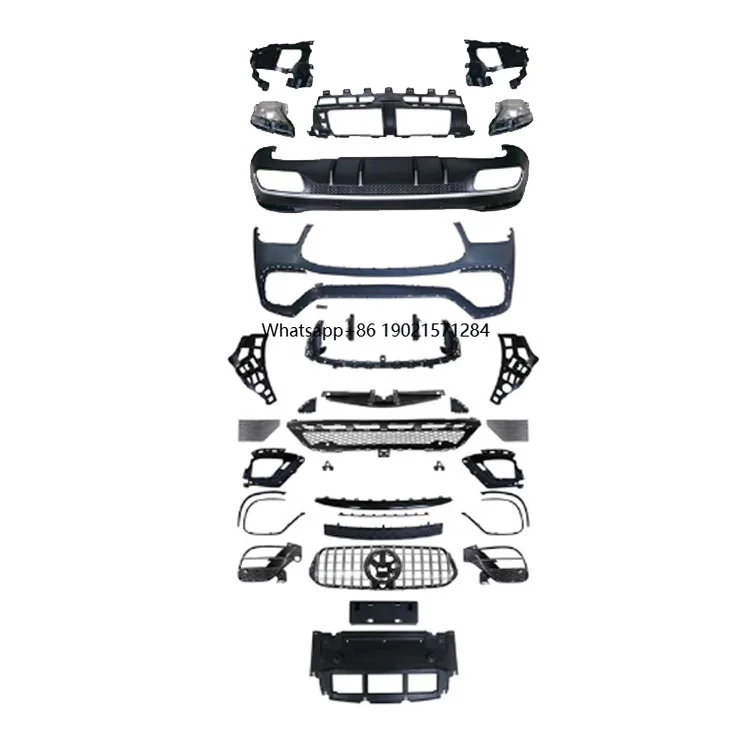 

Обновление автозапчастей GLE63, решетка автомобильного бампера, комплект для Mercedes Benz GLE W167, передний и задний бампер в сборе, аксессуары 2020+