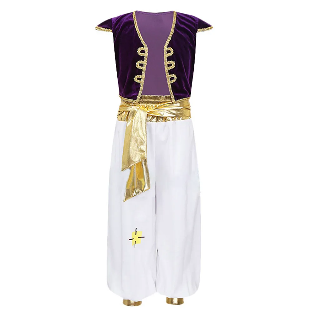 Kids Arab Prince Costume Suits Party Cos Costumes Love Live Cos Alad-din children's costume masquerade Halloween Carnival Party