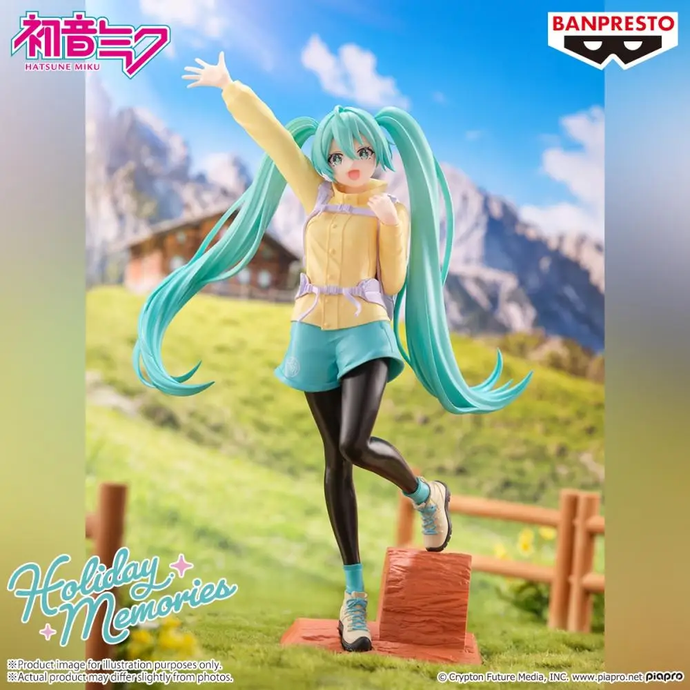 

Фигурка спирта Bandai Banpresto Vocaloid Hatsune Miku (праздничные воспоминания-Маунтин альпинизм), модель статуи 7,9 дюйма, оригинальная искусственная статуя