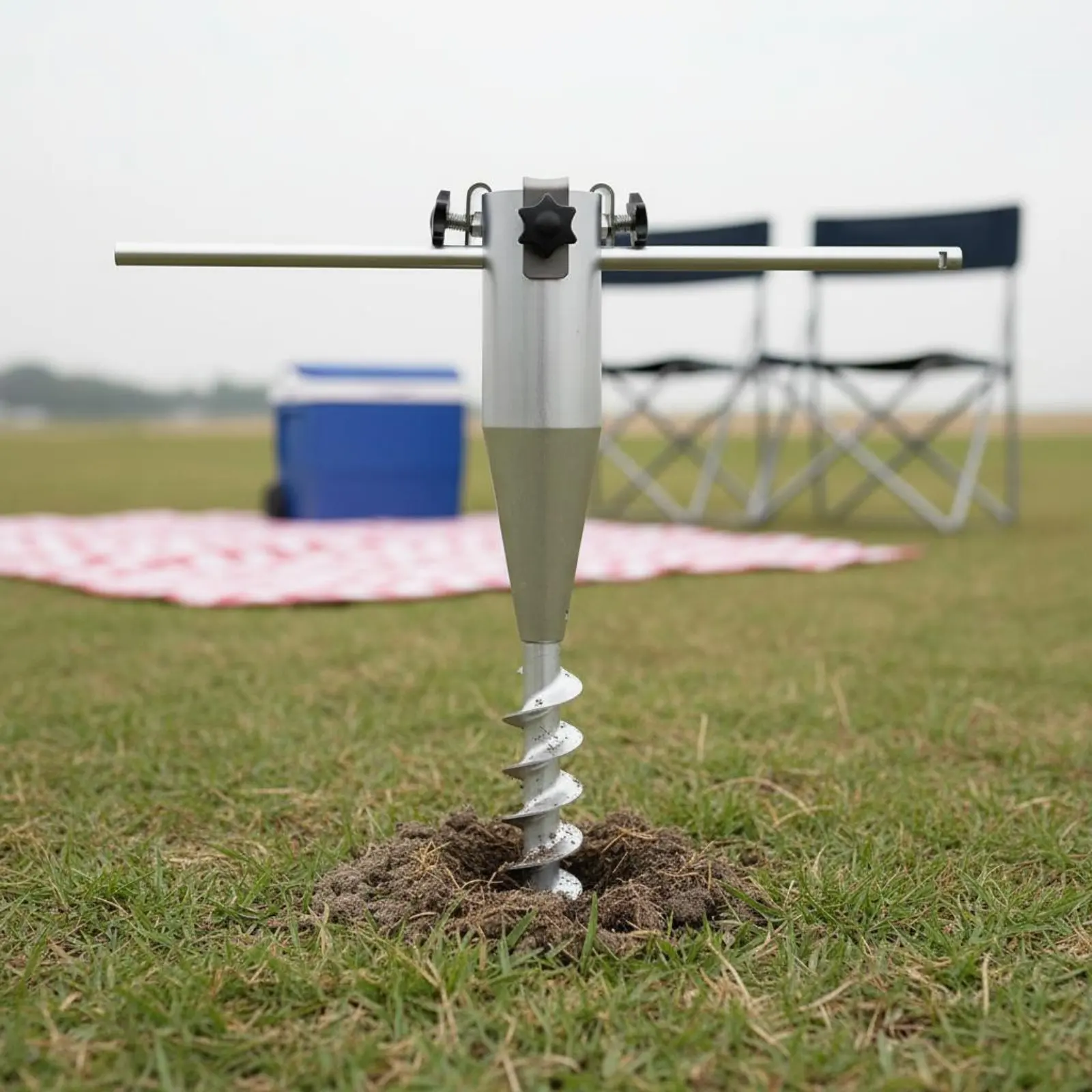

Sand Anchor Stake Detachable Beach Umbrella Spike Metal Umbrella Holder Heavy Duty Outdoor Gear Removable for Camping