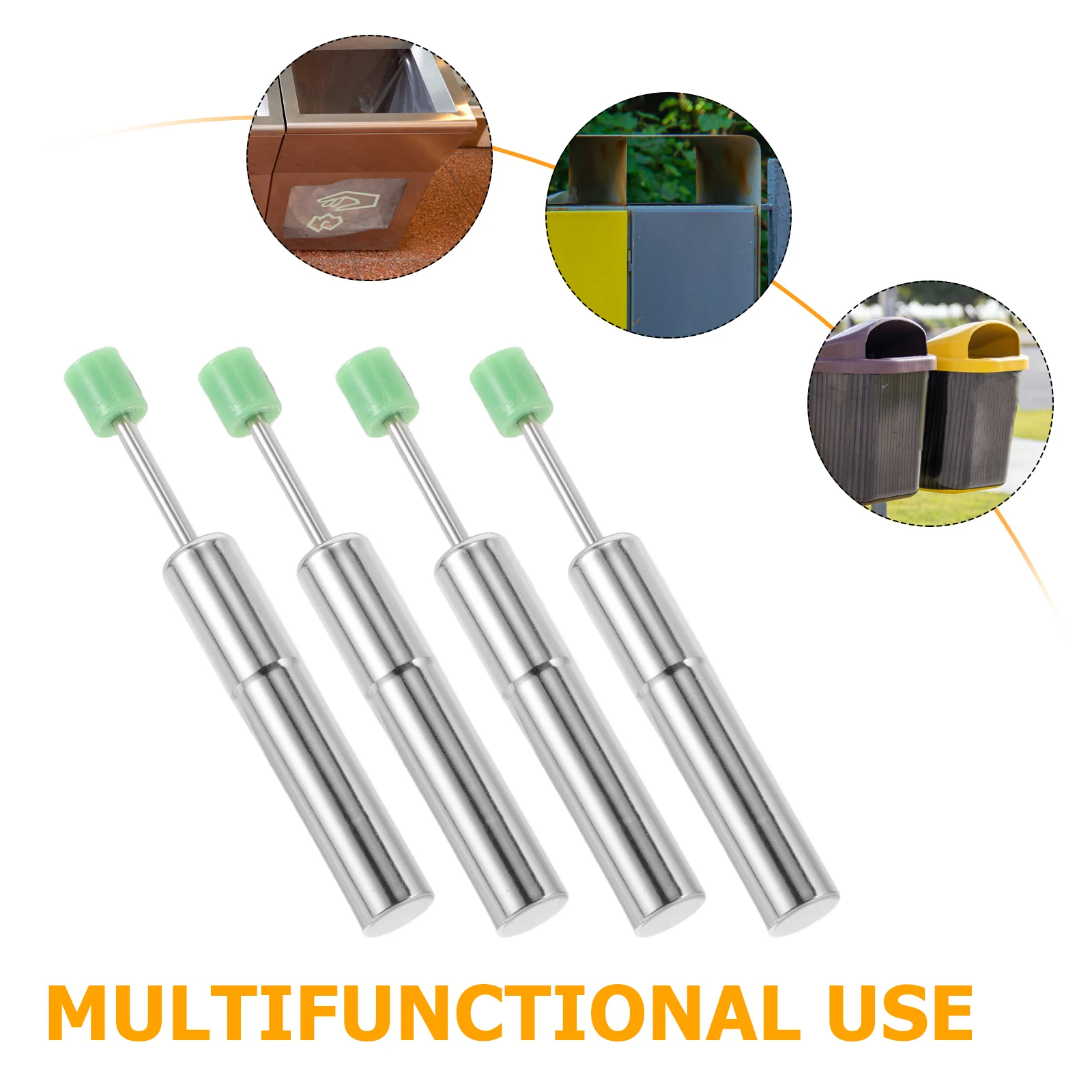 

4pcs Universal Trash Can Lid Damper Replacement Soft-Close Mechanism Hydraulic Piston for Kitchen Garbage Cans Quiet Closing