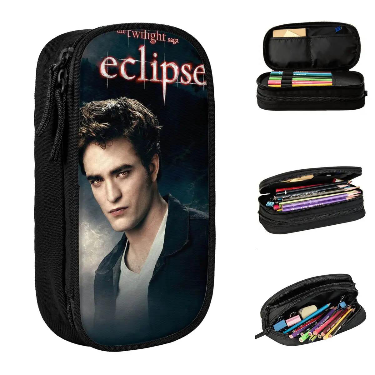 the twilight saga eclipse filme estojos para criancas edward pen holder bolsa grande capacidade presente do escritorio 01