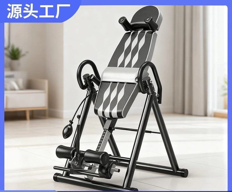 Handstand Maschine Aufblasbare Höhenverstellung Faltbarer Schwerkraft-Inversionstisch Neu
