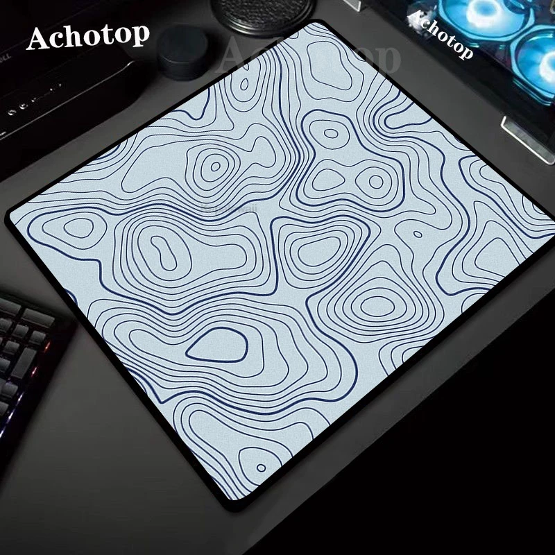 

Abstract Lines Control Mouse Pad Large Keyboard Minimalist Computer Desk Pad Gamer Mousepads High-Grade Mousepad Blue Mouse Mat