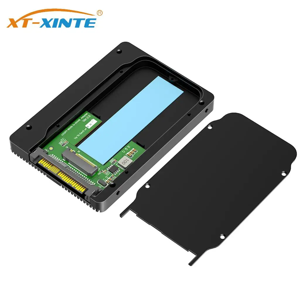 

Адаптер для NVMe SSD 5.0 на U.2 (SFF-8639) 5.0, 2.5 дюйма, толщина 7 мм, с термопрокладкой для M.2 NVMe 2230/2242/2260/2280 SSD