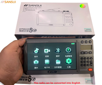 SANSUI F51 Video Radio 7inch IPS Screen Multifunctional Digital FM radio Bluetooth Speaker Support TF Card Earphone Music Player