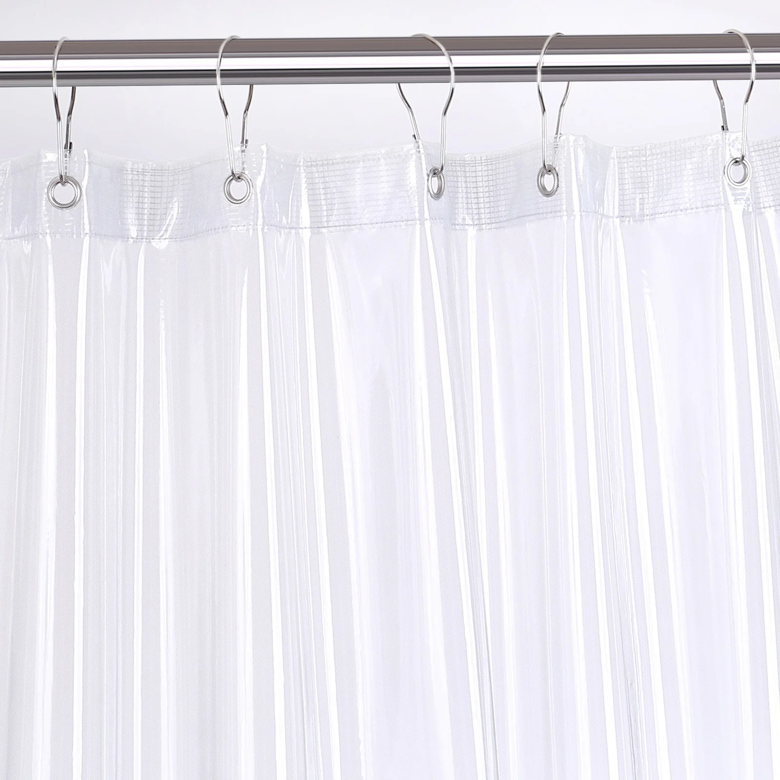 Minghe High Clear Shower Curtain,EVA 8 G Bathroom Shower Curtain Liner,Water Repellent Weighted Plastic Shower Curtain