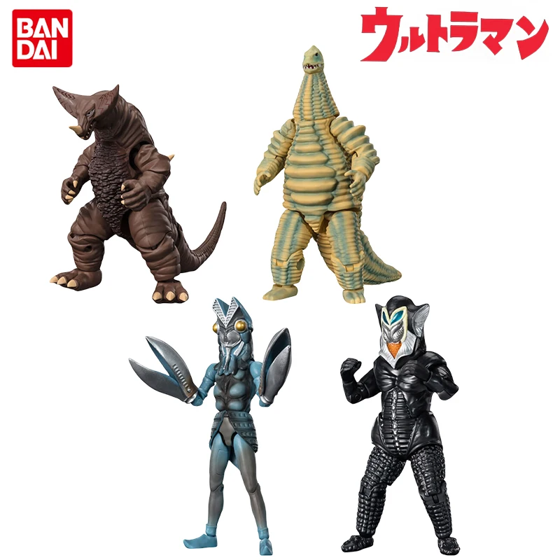 Bandai Genuine CANDY TOY Ultraman Anime Figure Gomora RedKing Alien Baltan Alien Mefilas Action Toys Kids Gift Collectible Model