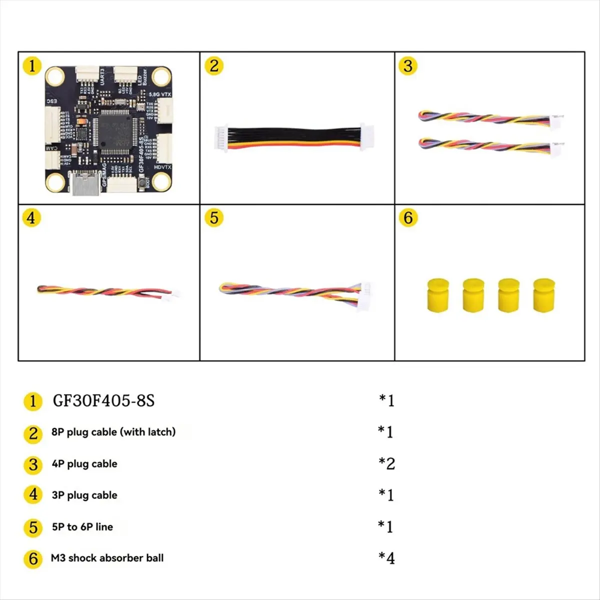 a43i-controllore-di-volo-gf30f405-con-icm42688p-ingresso-lipo-3-8s-segnale-dshot-305mmx4mm-per-droni-fpv-a-lungo-raggio