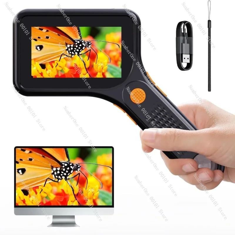 High definition portable handheld digital microscope autofocus children teaching electron microscope