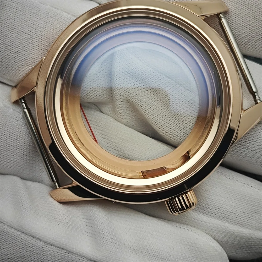 39 مللي متر NH34 ساعة حافظة الذهب والفضة ارتفع الحال بالنسبة GS صالح 31 مللي متر الطلب تعديل ساعة اكسسوارات لحركة NH34 NH35