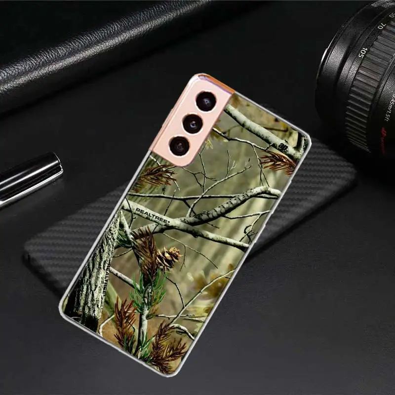 Realtree Real Tree Camo Phone Case For Samsung S21 S23 24 FE S20 Plus Galaxy S25+ S22 Ultra Capa S10 S10E Cover TPU Fundas Soft