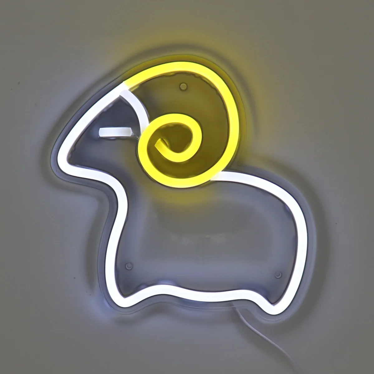 Imagem -03 - Sheep Goat Led Wall Art Neon Sign Light Mood Lamp Usb Powered Quarto Loja Decoração do Partido Presentes 8.66 x 8.5 5v 1pc