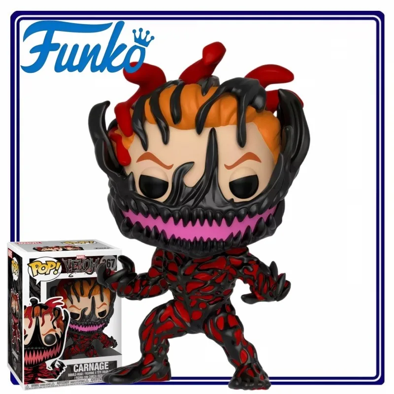 Коллекционная фигурка Funko Pop Marvel Venom Symbiote Carnage Cletus Kasady, статуэтка супергероя, настольное украшение, декор для дома