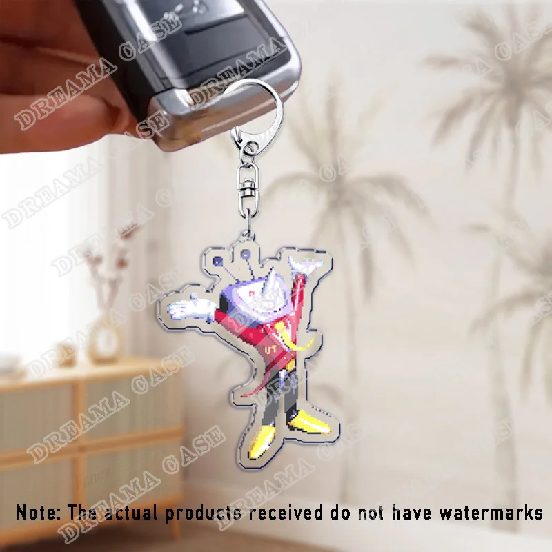 Deltarune Tenna المفاتيح اكسسوارات حقيبة Charms Undertale السيد Tenna هوائي Lanino ميمي سلاسل المفاتيح Keyrings مجوهرات المشجعين هدية