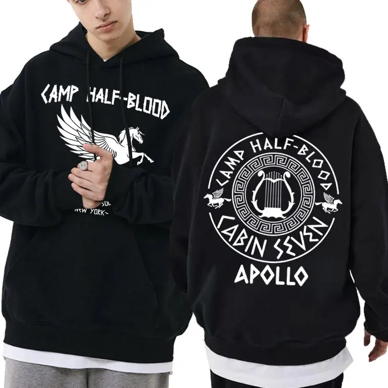 Limited Edition Camp Half Blood Print Hoodie Men Women Gothic Rock Loose Sweatshirt Men's Hip Hop Oversized Hoodies Male Clothes