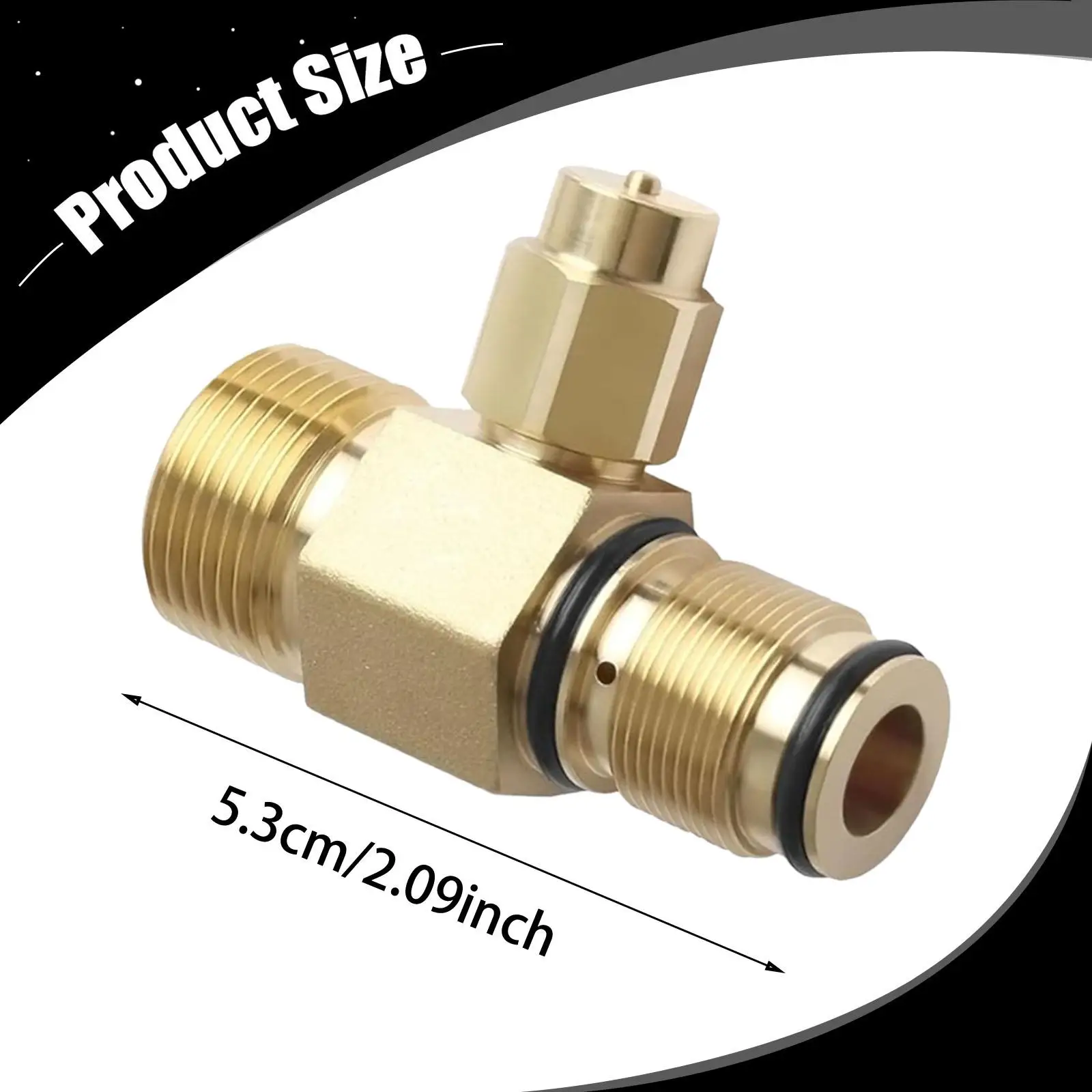 Replacement Water Outlet Sturdy Copper 0.86'' Thread Replace for 7106264 for Pressure Washer Pump for Driveway Construction Site