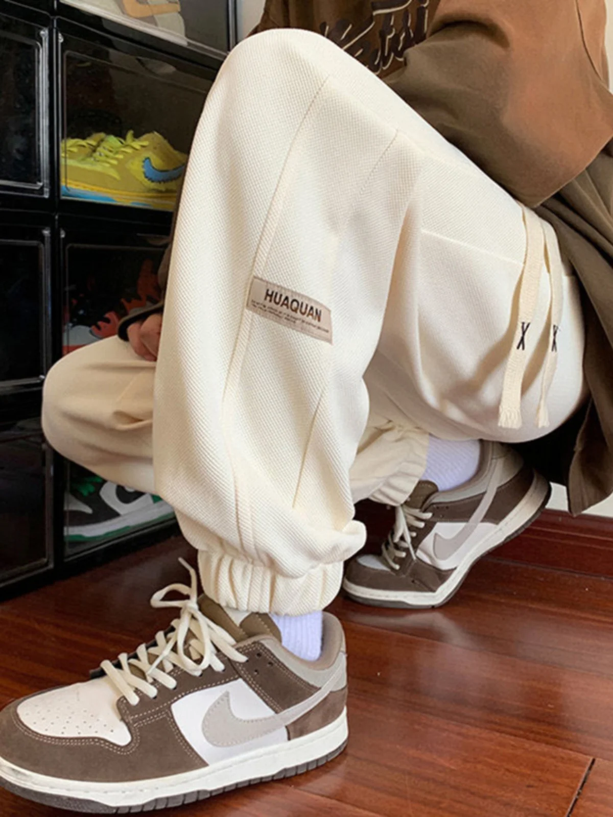 

Спортивные брюки Cleanfit цвета хаки, повседневные брюки-джоггеры, уличный стиль, весна-осень, модные, брендовые, молодежные, для отдыха, длинные брюки