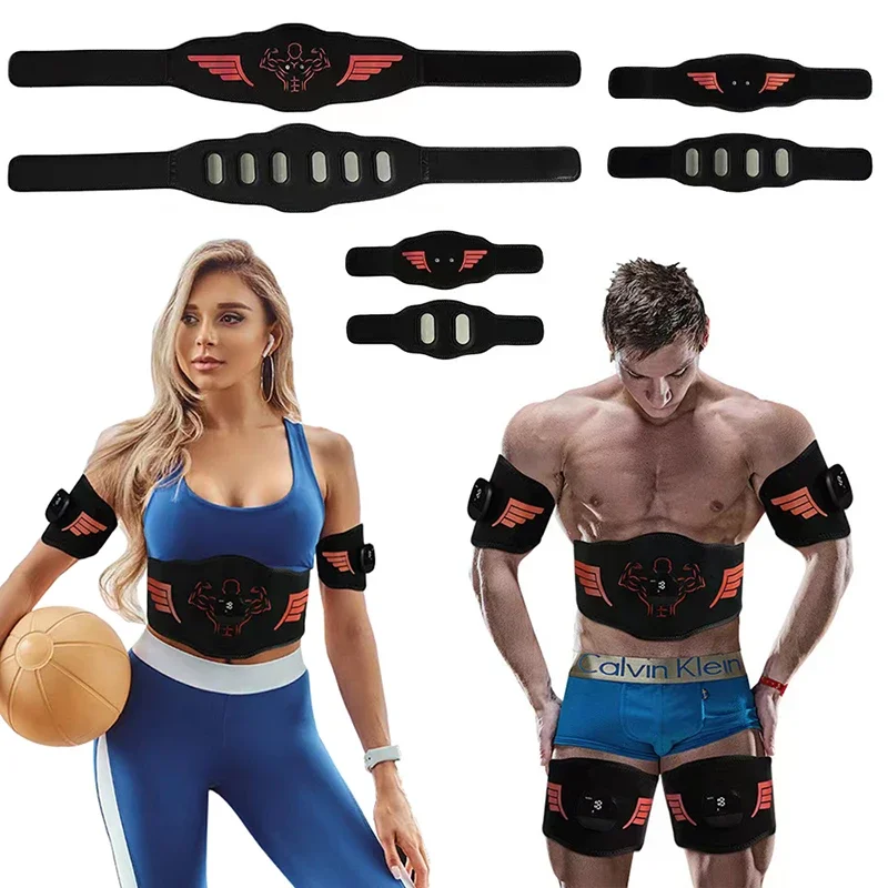 

EMS Muscle Stimulator Abdominal Trainer Abs Toner Arm Belly Leg Exercise Workout Lose Weight Fat Burn Home Gym Fitness Equipment