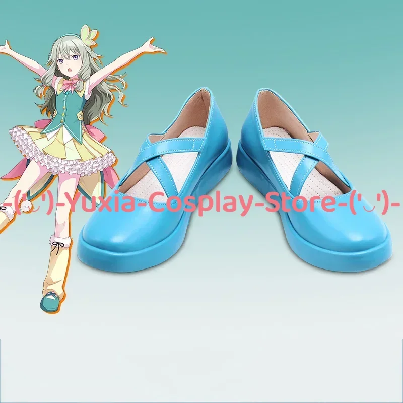 Yuxiacosplay! Project Sekai Kusanagi Nene Cosplay Shoes Anime Character Prop PU Leather Boots Halloween Carnival Party Costume