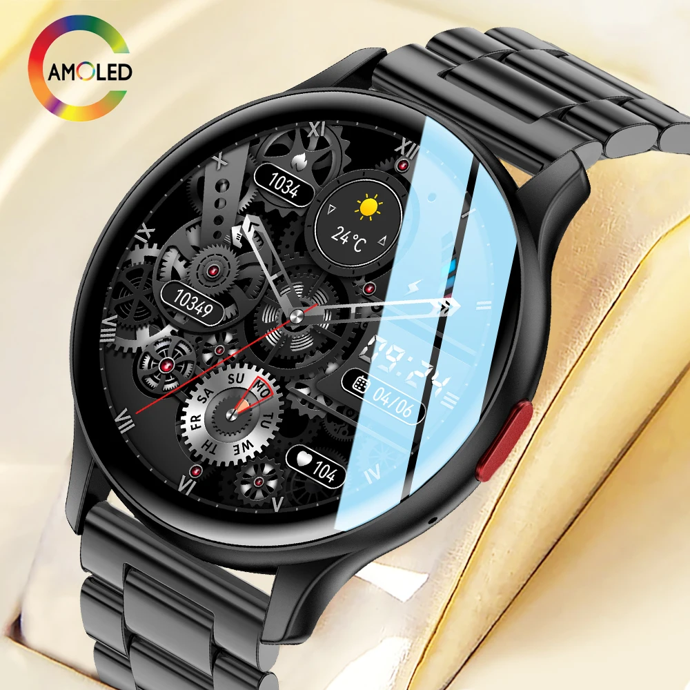 

SENBONO 2023 Smart Watch AMOLED Always On Bluetooth Call Fitness Tracker Waterproof Smartwatch Men Women for mete 60 pro Phone